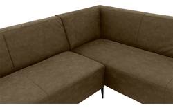 Goossens hoekbank key west groen micro leer - 8195954-393-01