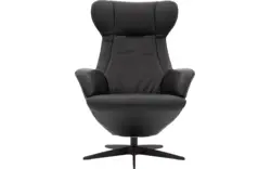 Goossens excellent relaxstoel avec zwart leer - 8195961-02