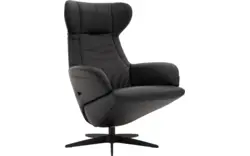 Goossens excellent relaxstoel avec zwart leer - 8195961-02