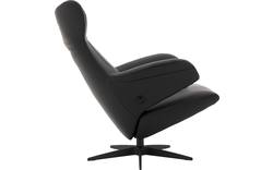 Goossens excellent relaxstoel avec zwart leer - 8195961-07
