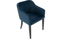 Goossens eetkamerstoel peda blauw stof - 8195972-02