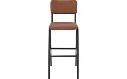 Goossens barstoel chaplin bruin leer - 8195997-02