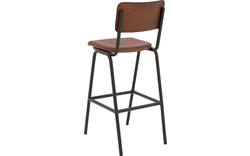 Goossens barstoel chaplin bruin leer - 8195997-03