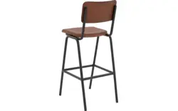 Goossens barstoel chaplin bruin leer - 8195997-02