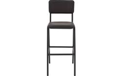 Goossens barstoel chaplin grijs leer - 8195999-02