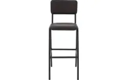 Goossens barstoel chaplin grijs leer - 8195999-02