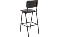 Goossens barstoel chaplin grijs leer - 8195999-02