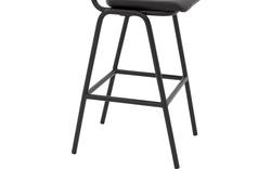 Goossens barstoel chaplin grijs leer - 8195999-02
