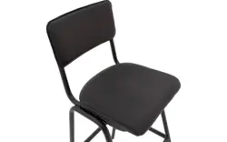 Goossens barstoel chaplin grijs leer - 8195999-02