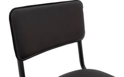 Goossens barstoel chaplin grijs leer - 8195999-02