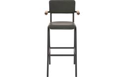 Goossens barstoel chaplin groen leer - 8196001-02