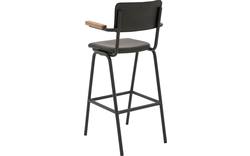 Goossens barstoel chaplin groen leer - 8196001-03