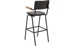 Goossens barstoel chaplin grijs leer - 8196002-02