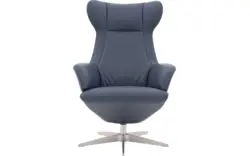 Goossens excellent relaxstoel avec blauw leer - 8196115-02