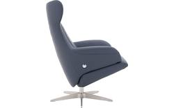 Goossens excellent relaxstoel avec blauw leer - 8196115-02