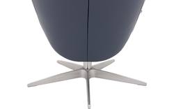 Goossens excellent relaxstoel avec blauw leer - 8196115-02