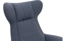 Goossens excellent relaxstoel avec blauw leer - 8196115-02