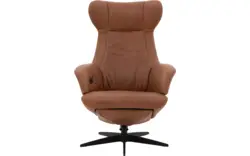 Goossens excellent relaxstoel avec bruin leer - 8196116-02