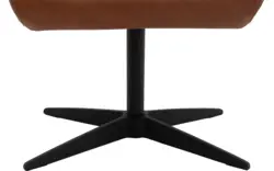 Goossens hocker avec bruin leer - 8196117-01