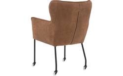 Goossens excellent eetkamerstoel leogang bruin leer - 8196134-03