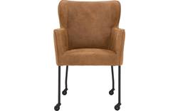 Goossens excellent eetkamerstoel leogang bruin leer - 8196135-01