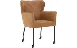 Goossens excellent eetkamerstoel leogang bruin leer - 8196135-02