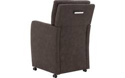 Goossens eetkamerstoel leen grijs microvezel - 8196142-03