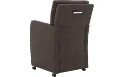 Goossens eetkamerstoel leen grijs microvezel - 8196142-02