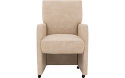 Goossens eetkamerstoel leen beige micro leer - 8196143-02