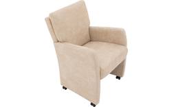 Goossens eetkamerstoel leen beige micro leer - 8196143-02