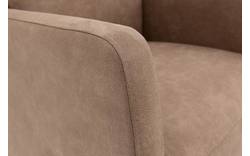 Goossens eetkamerstoel leen bruin micro leer - 8196144-02