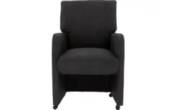 Goossens eetkamerstoel leen grijs microvezel - 8196145-02
