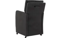 Goossens eetkamerstoel leen grijs microvezel - 8196145-02