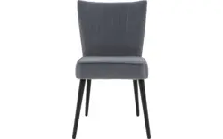 Goossens eetkamerstoel rob blauw stof - 8196227-01