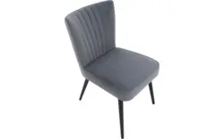 Goossens eetkamerstoel rob blauw stof - 8196227-01