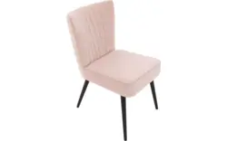 Goossens eetkamerstoel rob roze stof - 8196228-01