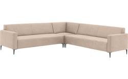 Goossens hoekbank key west beige micro leer - 8196254-403-01
