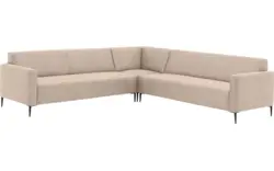 Goossens hoekbank key west beige micro leer - 8196254-403-01