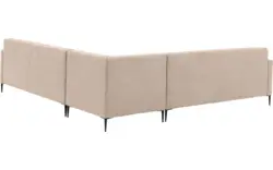 Goossens hoekbank key west beige micro leer - 8196254-403-01