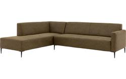 Goossens hoekbank key west groen micro leer - 8196255-02