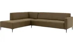 Goossens hoekbank key west groen micro leer - 8196255-01