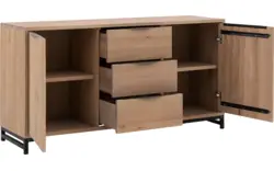 Goossens dressoir max grijs eiken - 8196806-01