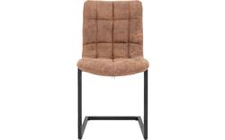 Goossens eetkamerstoel steven bruin microvezel - 8200003-02