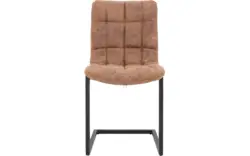 Goossens eetkamerstoel steven bruin microvezel - 8200003-02