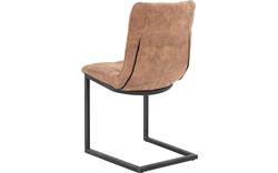 Goossens eetkamerstoel steven bruin microvezel - 8200003-03