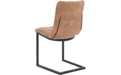Goossens eetkamerstoel steven bruin microvezel - 8200003-02