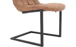 Goossens eetkamerstoel steven bruin microvezel - 8200003-02