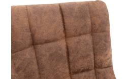 Goossens eetkamerstoel steven bruin microvezel - 8200003-02