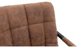 Goossens eetkamerstoel steven bruin microvezel - 8200004-02