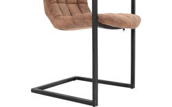 Goossens eetkamerstoel steven bruin microvezel - 8200004-02